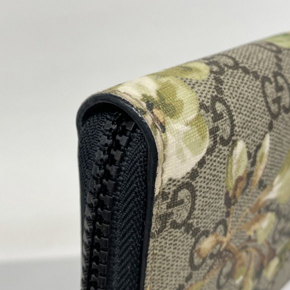 Gucci Floral Print Wallet - Green and Gold - Picture 9 of 10